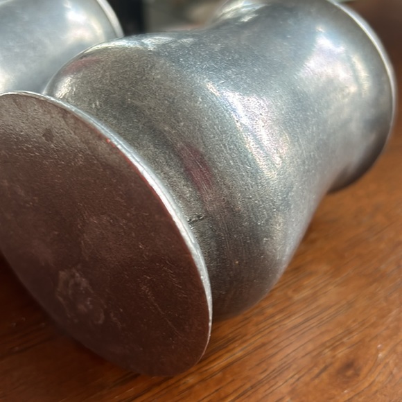 2 Antique Pewter Mugs - Vintage New - Picture 6 of 10